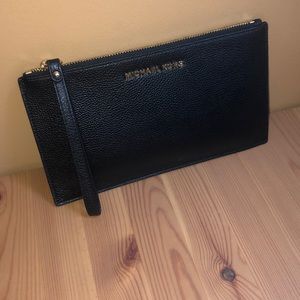 Michael Kors black wristlet